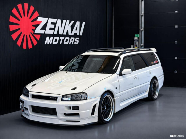 Nissan  "farmari R34 Skyline" Turbo / Manuaali / R34 / RB25DET / Rahoitustarjous