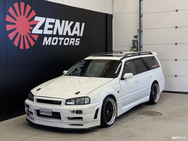 Nissan  "farmari R34 Skyline" Turbo / Manuaali / R34 / RB25DET / Rahoitustarjous